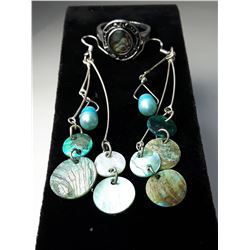 5 - ABALONE & MARQUESITE RING