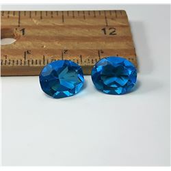 15 - LOT OF 2 LONDON BLUE TOPAZ