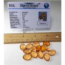 18 - LOT OF 81.75 YELLOW CITRINE