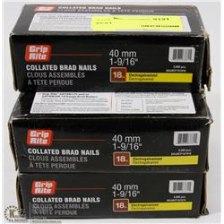 5 PACKS OF COLLATED BRAD NAILS
