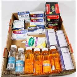 FLAT W/ ASSORTED LAXATIVES, ELECTROLYTE SOLUTIONS,