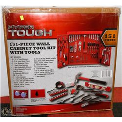 HYPER TOUGH 151PC WALL CABINET TOOL KIT WITH TOOLS