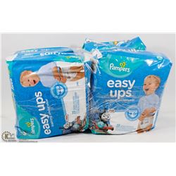 LOT OF 4 PAMPERS EASYUPS 23PK SIZE 3T-4T TRAINING