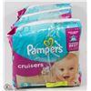 Image 1 : LOT OF 3 PAMPERS CRUISERS 28PK SIZE 3 DIAPERS