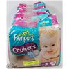 Image 1 : LOT OF 4 PAMPERS CRUISERS 31PK SIZE 3 DIAPERS