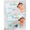 Image 1 : LOT OF 5 PAMPERS SWADDLERS SENSITIVE 30PK SIZE 1