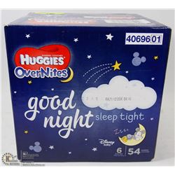 HUGGIES OVERNITES 54PK SIZE 6 DIAPERS