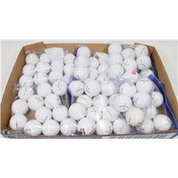 FLAT OF CALLAWAY RECLAIMED GOLF BALLS.