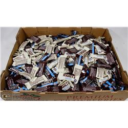 LARGE FLAT OF HERSEY SNACK SIZE CHOCOLATES.