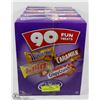 Image 1 : 5 BOXES OF 90 SNACK SIZE CADBURY FUN TREATS