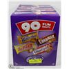 Image 1 : 4 BOXES OF 90 SNACK SIZE CADBURY FUN TREATS