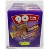 Image 1 : 4 BOXES OF 90 SNACK SIZE CADBURY FUN TREATS