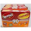 Image 1 : 4 BOXES OF 90 SNACK SIZE SKITTLES & STARBURSTS