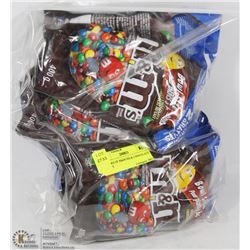 7 PACKS OF M&M MILK CHOCOLATE CANDY