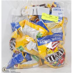 11 PACKS OF M&M PEANUT CANDY