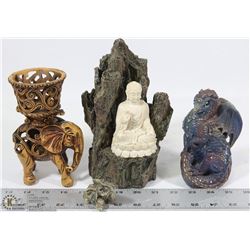 LOT OF 4 ORNAMENTALS.