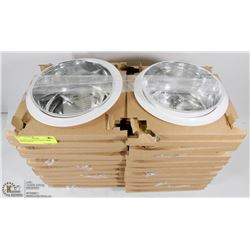 24 NEW 6 INCH POT LIGHT TRIM RINGS/WHITE