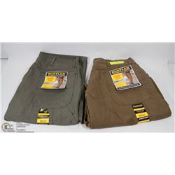 2 PAIRS OF RUSTLER CARPENTER PANTS NEW - 36X32 &