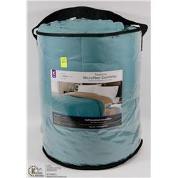 MAINSTAYS KING REVERSIBLE MICROFIBER COMFORTER