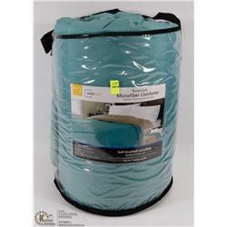 FULL/QUEEN REVERSIBLE MICROFIBER COMFORTER