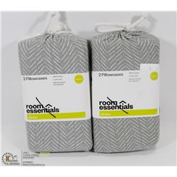 LOT OF TWO PILLOW CASE SETS