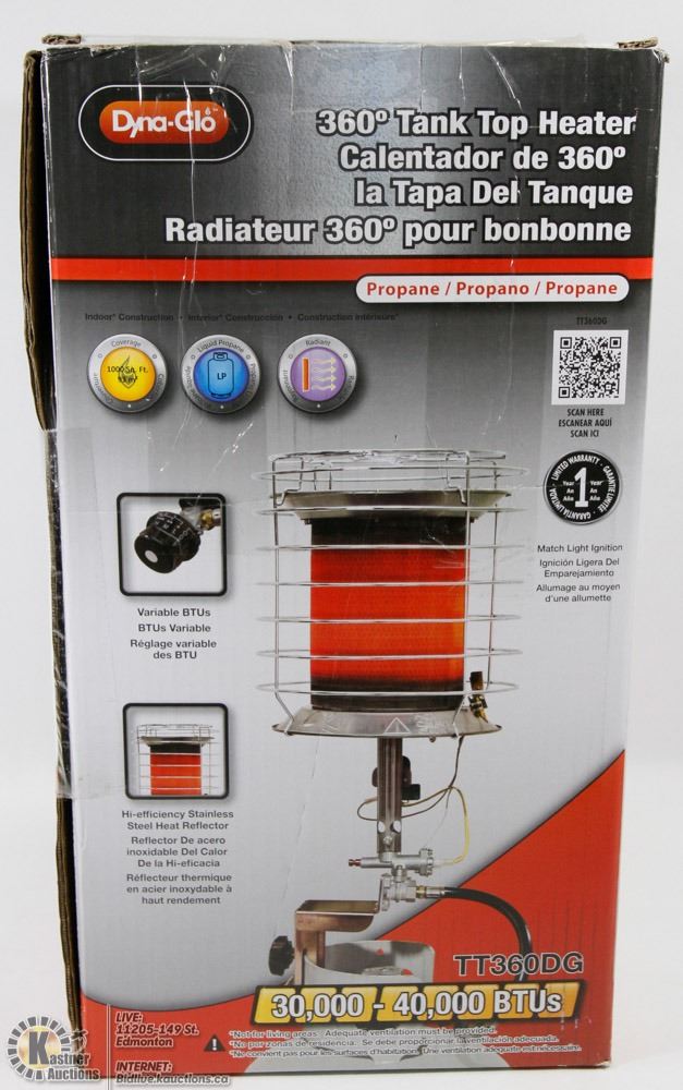 DYNA GLO 360 DEGREE TANK TOP HEATER