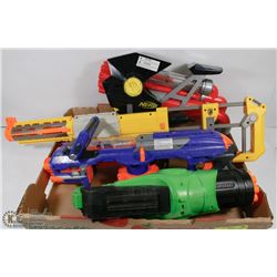 LOT OF 5 ASSORTED NERF GUNS.