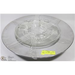 19" ROTATING PARTY TRAY.