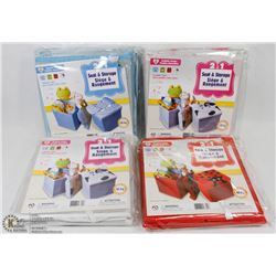 FLAT OF 2 IN 1 SEAT & STORAGE SETS