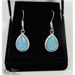 #8-AUSTRALIA FIRE OPAL GEMSTONE EARRINGS