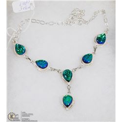 #15-AUSTRALIA FIRE OPAL GEMSTONE NECKLACE