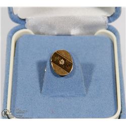 ESTATE BIRKS 10K GOLD PIN WITH STONE