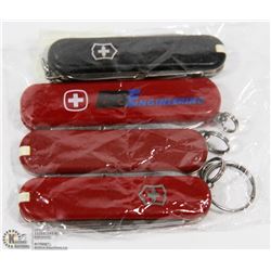4 SMALL SWISS POCKET KNIVES