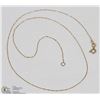 Image 1 : ESTATE 16 INCH 10K GOLD NECKLACE