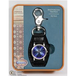 FOSSIL MULTIFUNCTION TIME PIECE KEY HOOK.