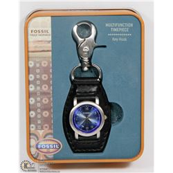 FOSSIL MULTIFUNCTION TIME PIECE KEY HOOK.