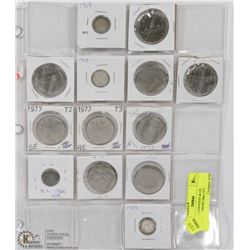 SHEET OF CANADIAN & US CURRENCY FROM 1966-1977