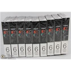 54 VAPOR8 10ML E-JUICE NICOTINE FREE BOTTLES