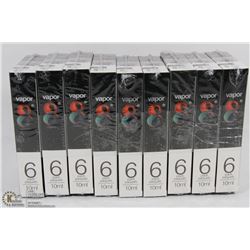 54 VAPOR8 10ML E-JUICE NICOTINE FREE BOTTLES