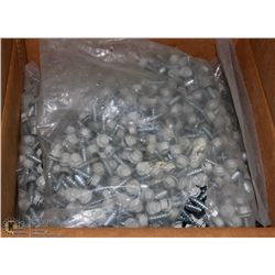 CASE OF 14X 1 ROOF SCREW BONE WHITE