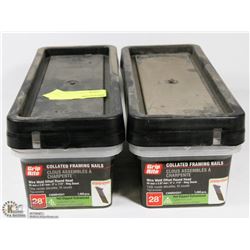2 TUBS OF COLLATED FRAMING NAILS