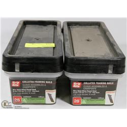 2 TUBS OF COLLATED FRAMING NAILS