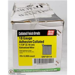 COLLATED FINNISH BRADS 18 GAUGE 1-1/4" BRADS