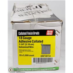 COLLATED FINNISH BRADS 18 GAUGE 1-1/4" BRADS