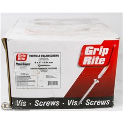 CASE OF PARTICLE BOARD SCREWS 8 X 1"