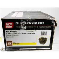 CASE OF WIRE WELD COIN 2-1/2" X .099" SCREW SHANK