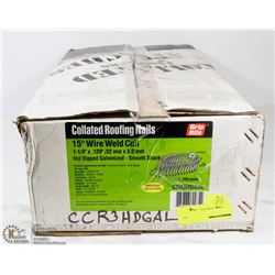 CASE OF COLLATED ROOFING NAILS 1-1/4" X .12"