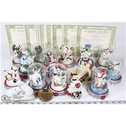 LOT OF COCA COLA  FRANKLIN MINT DOME COLLECTIONS