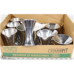 6) VINTAGE 1940S-1950S 10 ICE CREAM SUNDAE CUPS