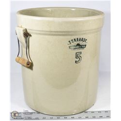 12) LARGE 5 GALLON CROCK BY SUNBURST CERAMICS-